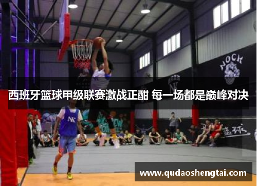 西班牙篮球甲级联赛激战正酣 每一场都是巅峰对决